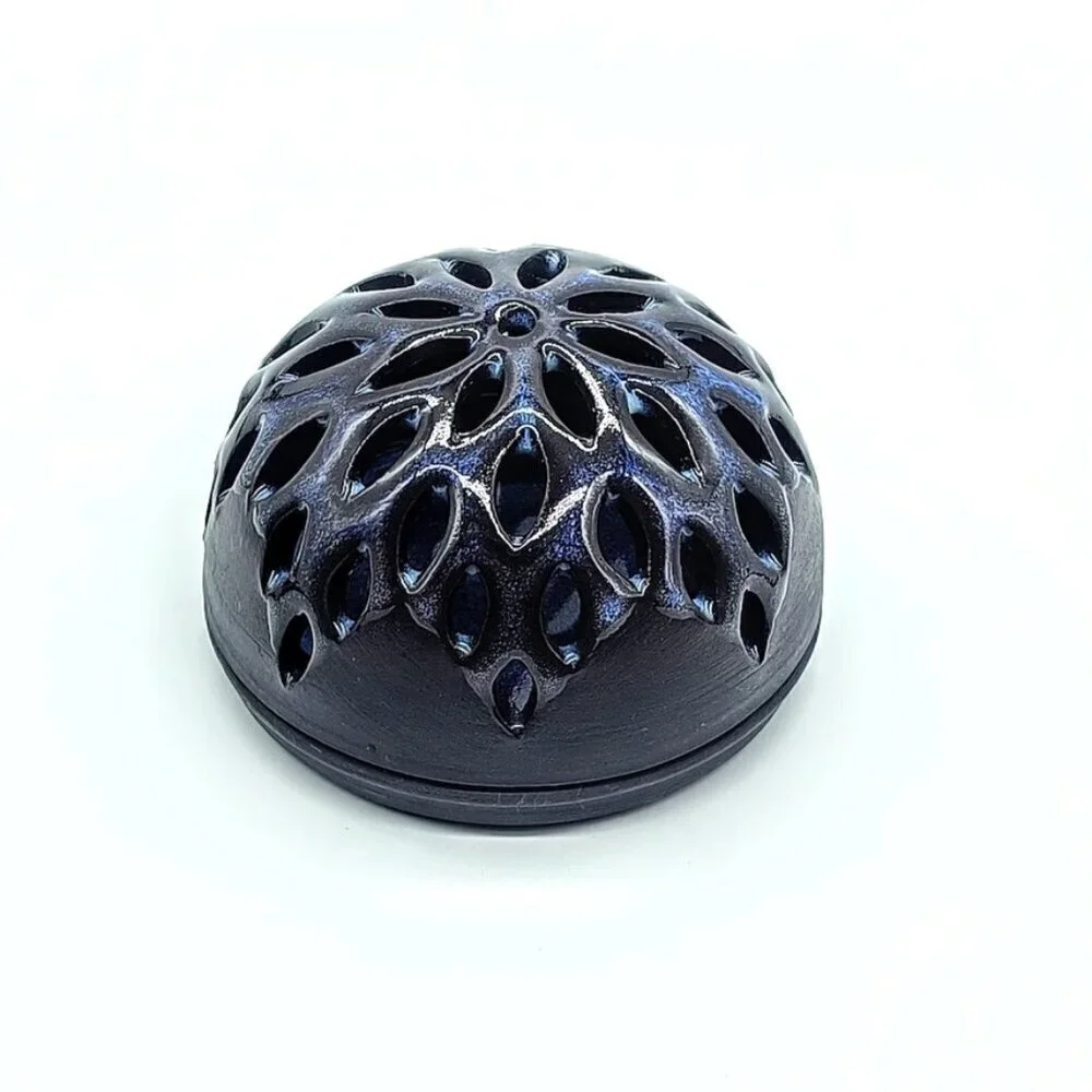 ESP Pottery Glazed Clay Candle Holder - Grey